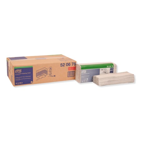Tork Industrial Cleaning Cloths, 1-Ply, 14 x 16.9, Gray, 120/Pack, PK5 520678